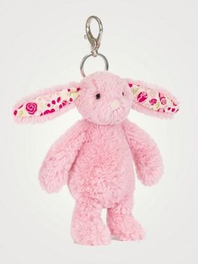 NWT Jellycat Blushkin Blossom Bunny Bag Charm
